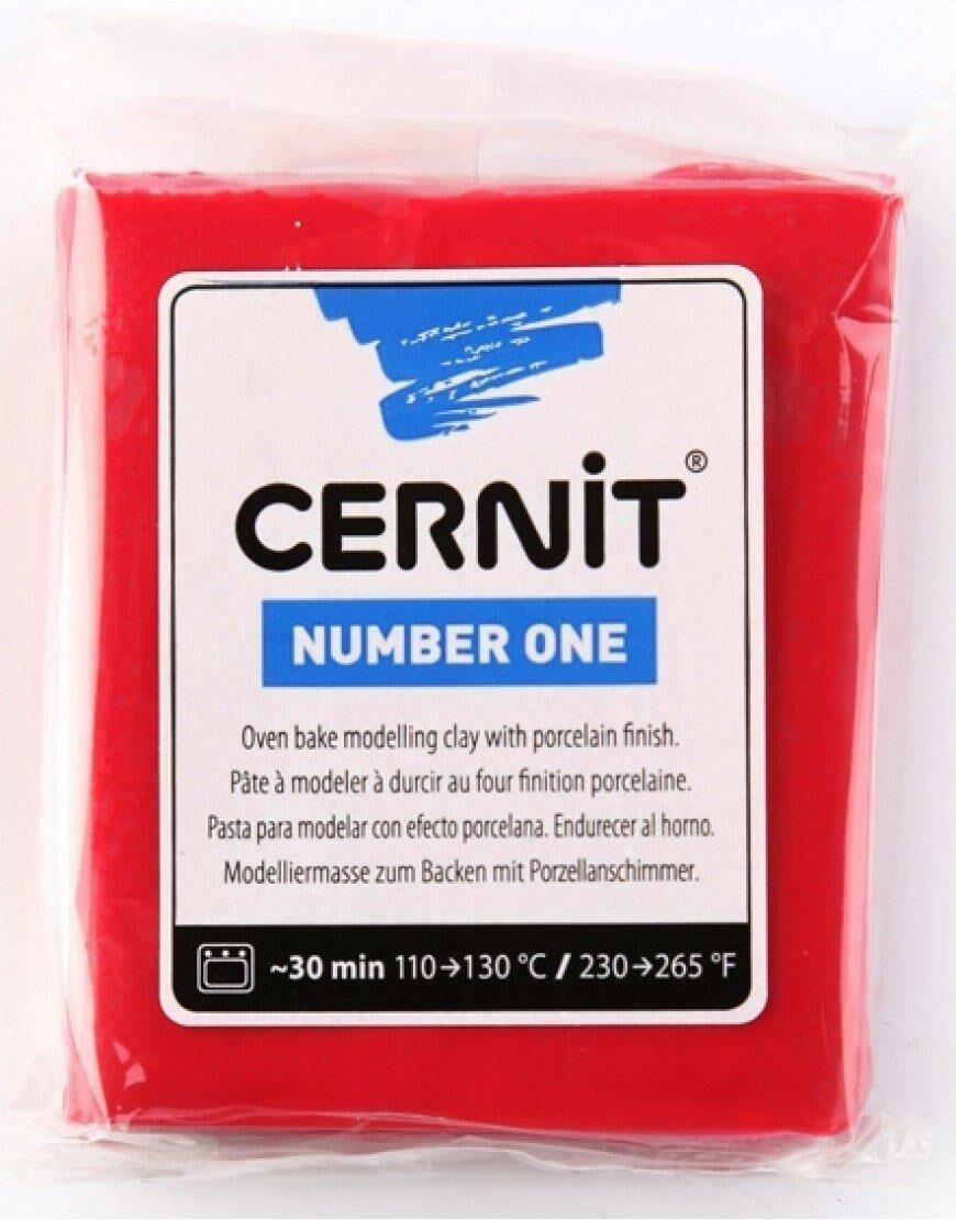 Cernit Number One Polimer Kil 56gr Xmas Red 56463