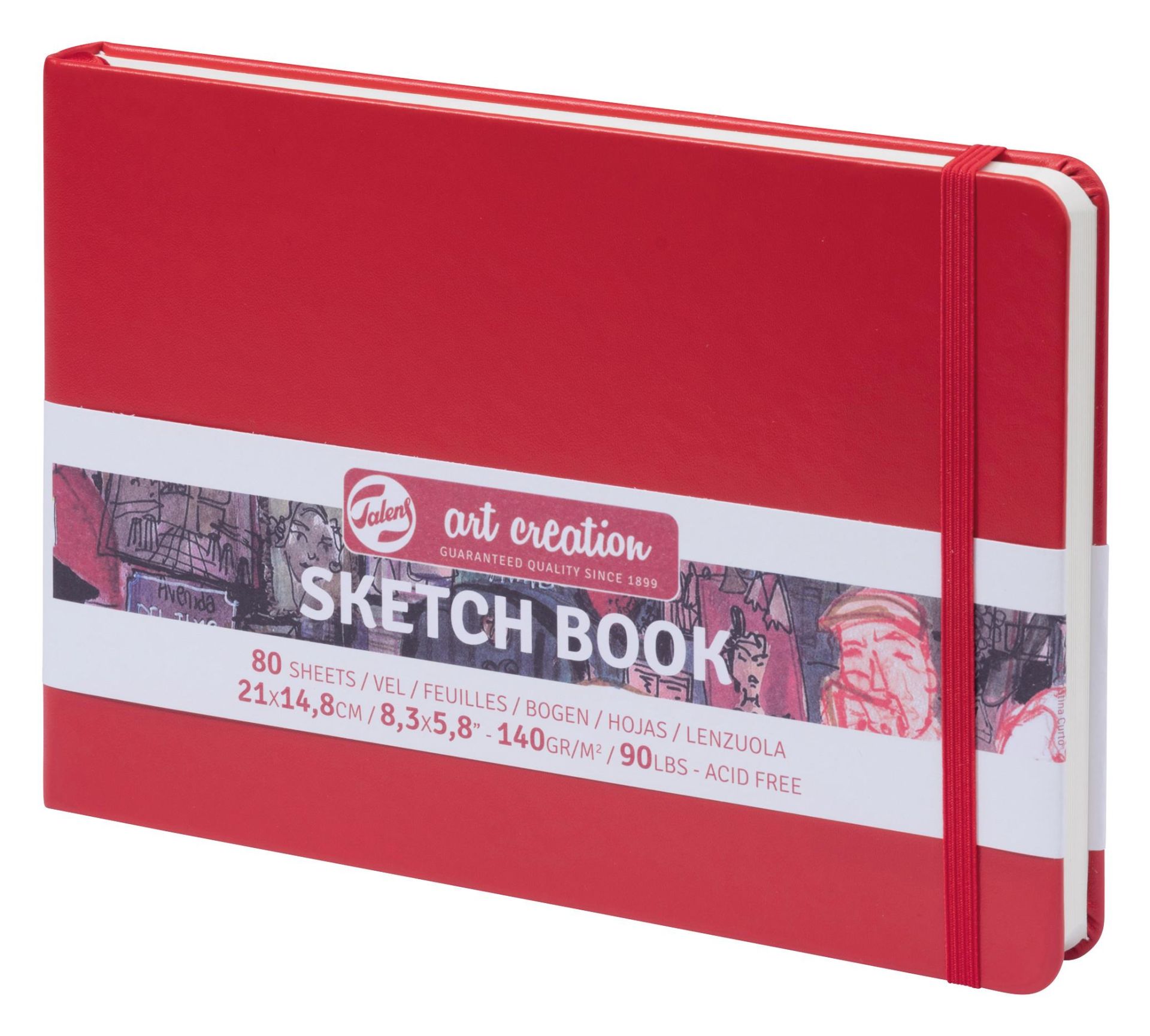 Talens Artcreation Sketch Book 21x14.8 140gr Red