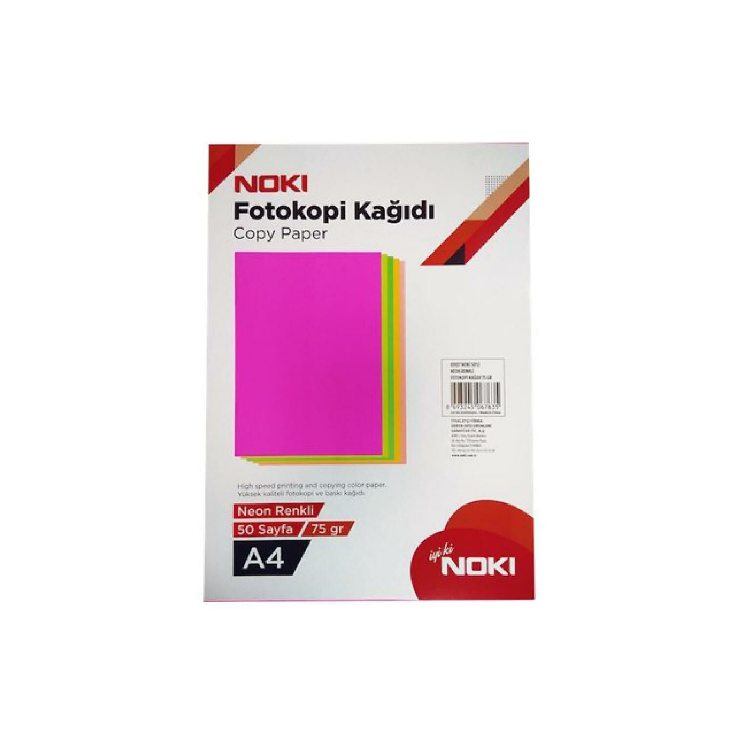 Noki Neon Renkli Fot.Kağıdı 50li 75G 89107