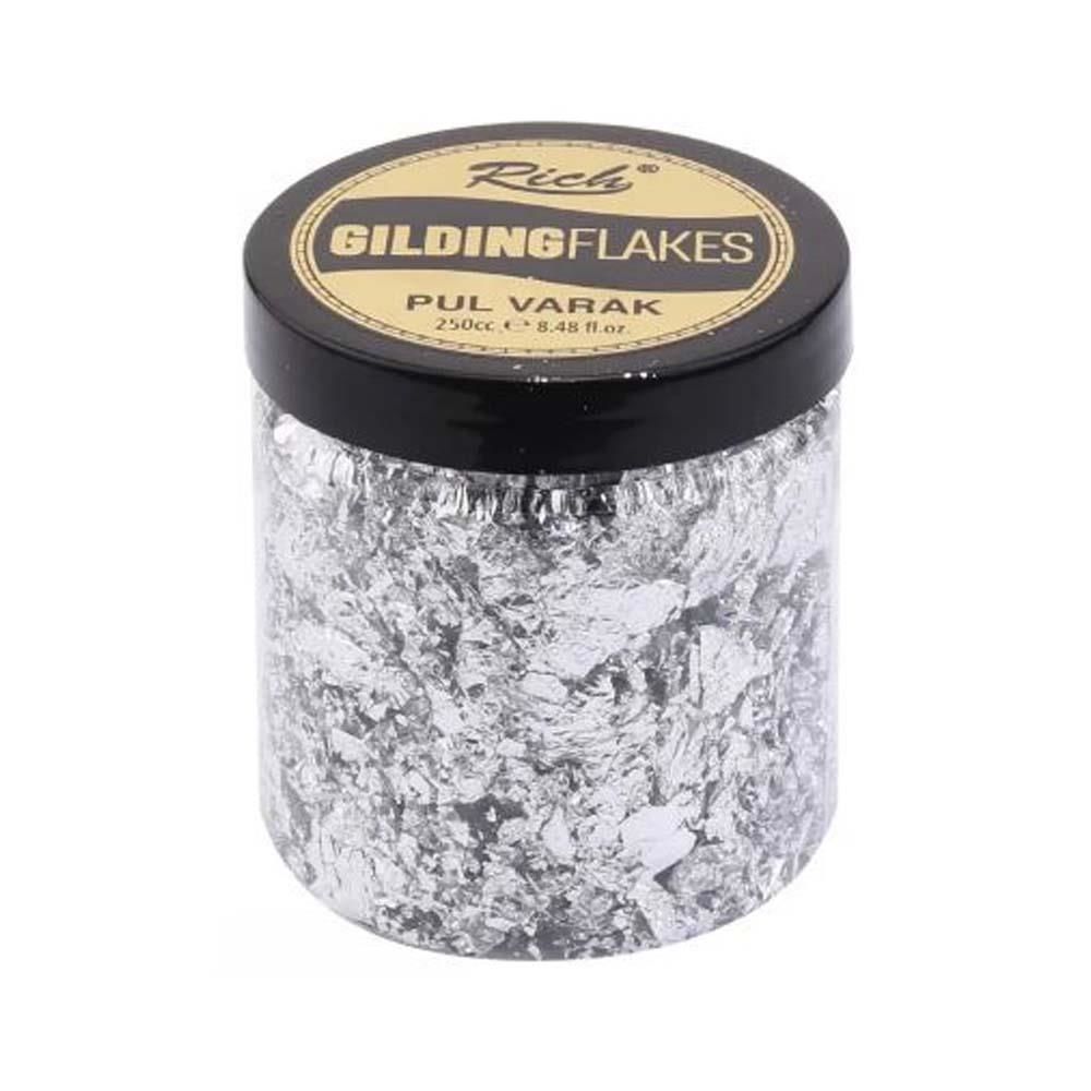 Rich Gilding Flakes Pul Varak Silver 0171