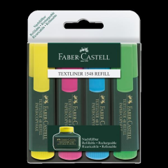 Faber-Castell 1548 Fosforlu Kalem 4 Renk