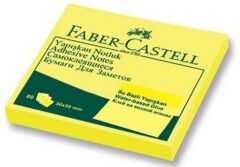 Faber-Castell Yapışkan Notluk 50X50Mm Fosf. Sarı