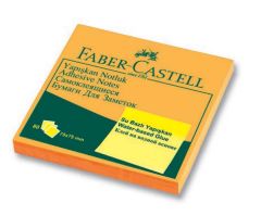 Faber-Castell Yapışkan Notluk 75X75 Fosf. Turuncu