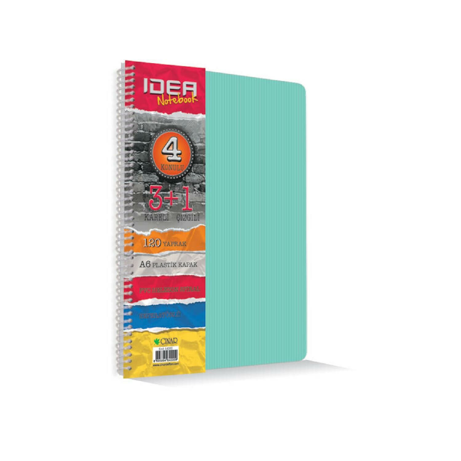 Çınar İdea Bloknot A6 120yp 3+1 Defter