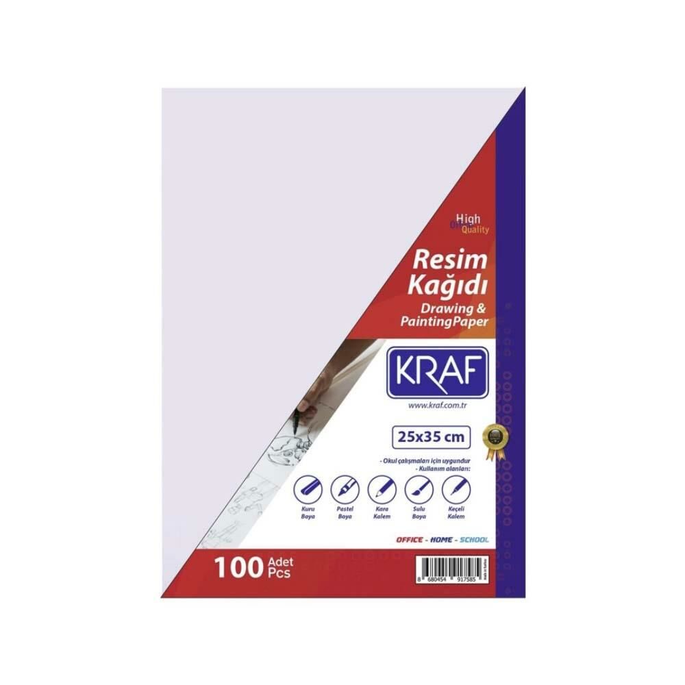 Kraf Resim Kağıdı 25X35cm 100lu Paket