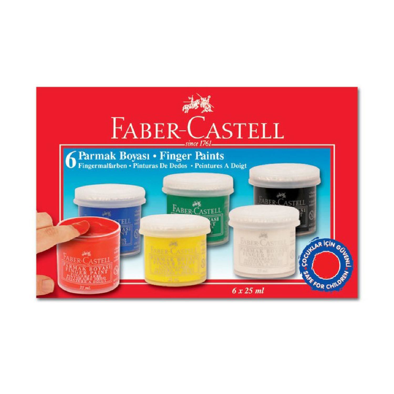 Faber-Castell Parmak Boyası 25Ml 6 Renk