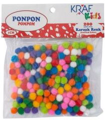 Kraf Kids Ponpon 1Cm 200Lü Kk70