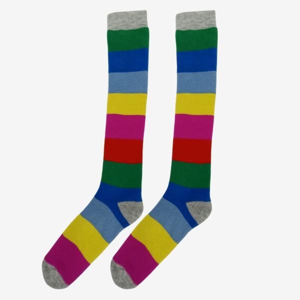 Shocks Kadın Renkli Dizaltı Havlu Çorap