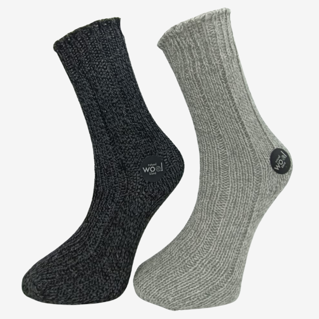Shocks Kadın 2'li Karışık Renk Soft Yün Çorap