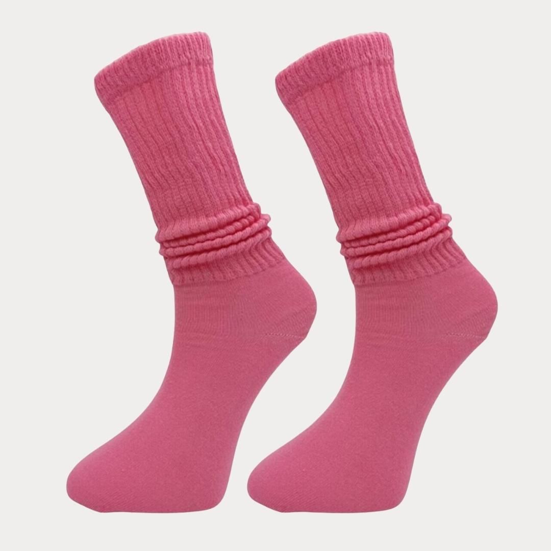 Shocks Yeni Sezon Tekli Kadın Hot Pink İnce Tozluk Çorap