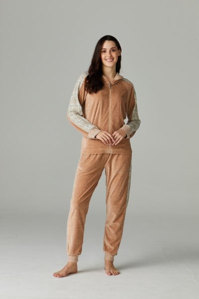 Pötikare Kapüşonlu Kadın Pijama Takımı