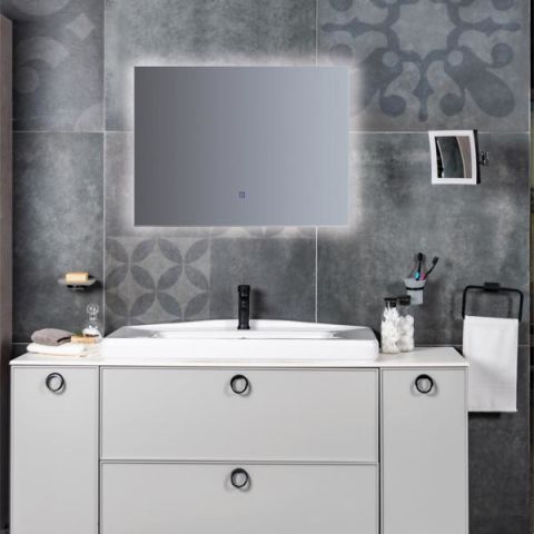 Hafele OASIS PLUS LED Banyo Aynası Buğu Çözücülü 600x800mm