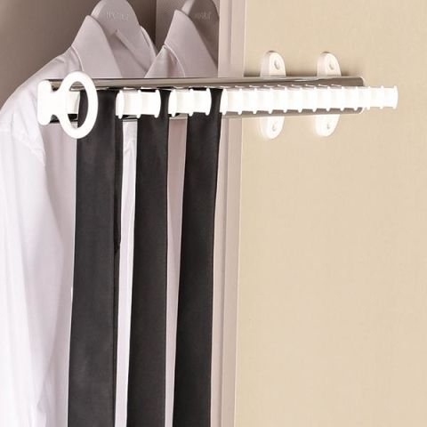 Hafele DRESS LINE Kravatlık,beyaz 86x482x88mm