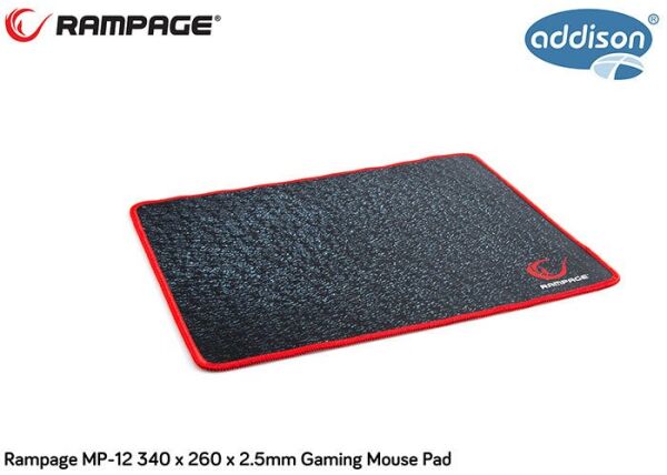 ADDISON RAMPAGE MP-12 340x260x2.5mm GAMING MOUSE PAD