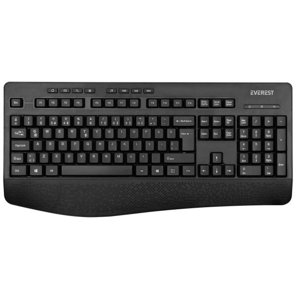 EVEREST KM-6017 SİYAH KABLOSUZ Q KLAVYE MOUSE SET