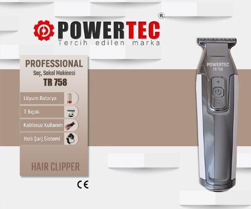 POWERTEC TR-758 SAÇ SAKAL MAKİNESİ