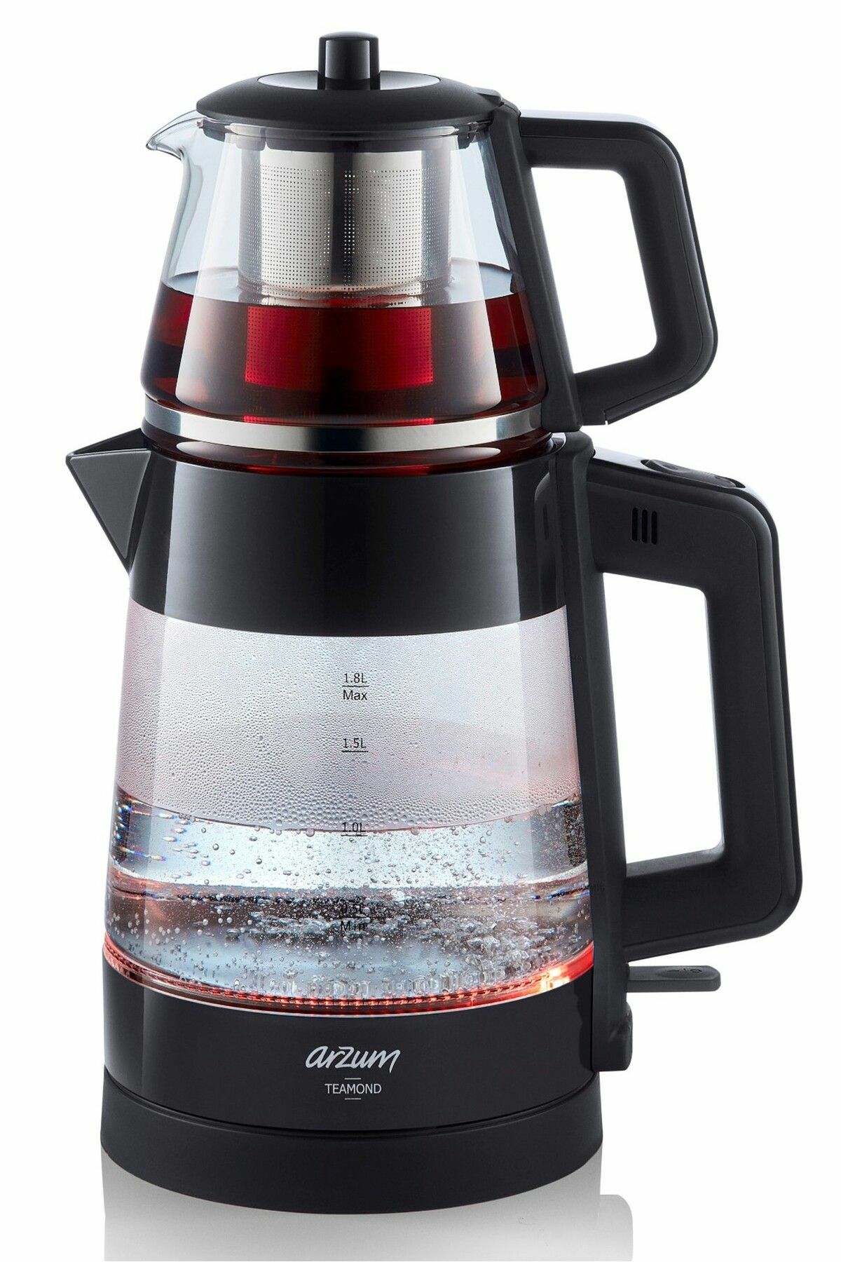 ARZUM AR3136 TEAMOND ÇAY MAKİNESİ SİYAH
