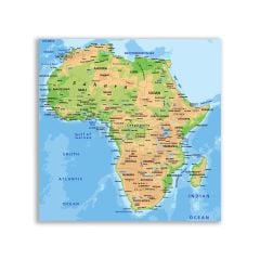 Afrika Kıtası Harita Tablosu - CTY121