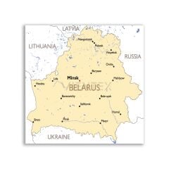 Belarus Haritası Tablosu - CTY140