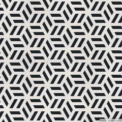 Geometric Patterned Upholstery Faux Leather - GEO155