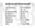 WS1100C HALAT FENERLİ DİK IRGAT 8mm 12v