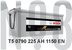 BOSCH T5 - KAPALI SULU - 12V - 225AH - 1150CCA