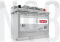 BOSCH S3 - KAPALI SULU - 12V - 55AH - 460CCA