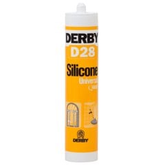 Derby D28 Genel Amaçlı Silikon Beyaz - 280g