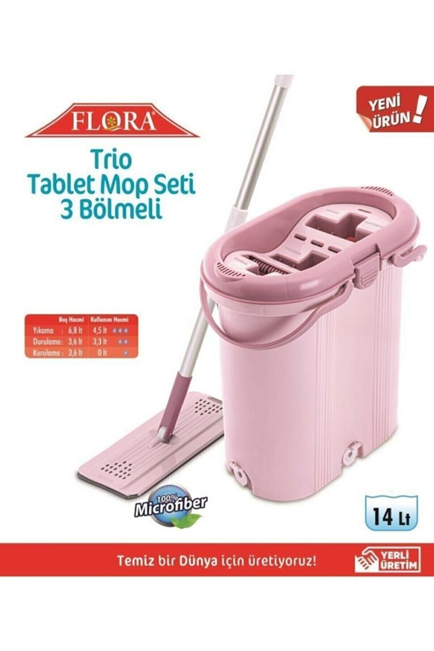 Flora Trio Tablet Mop Seti 14 lt