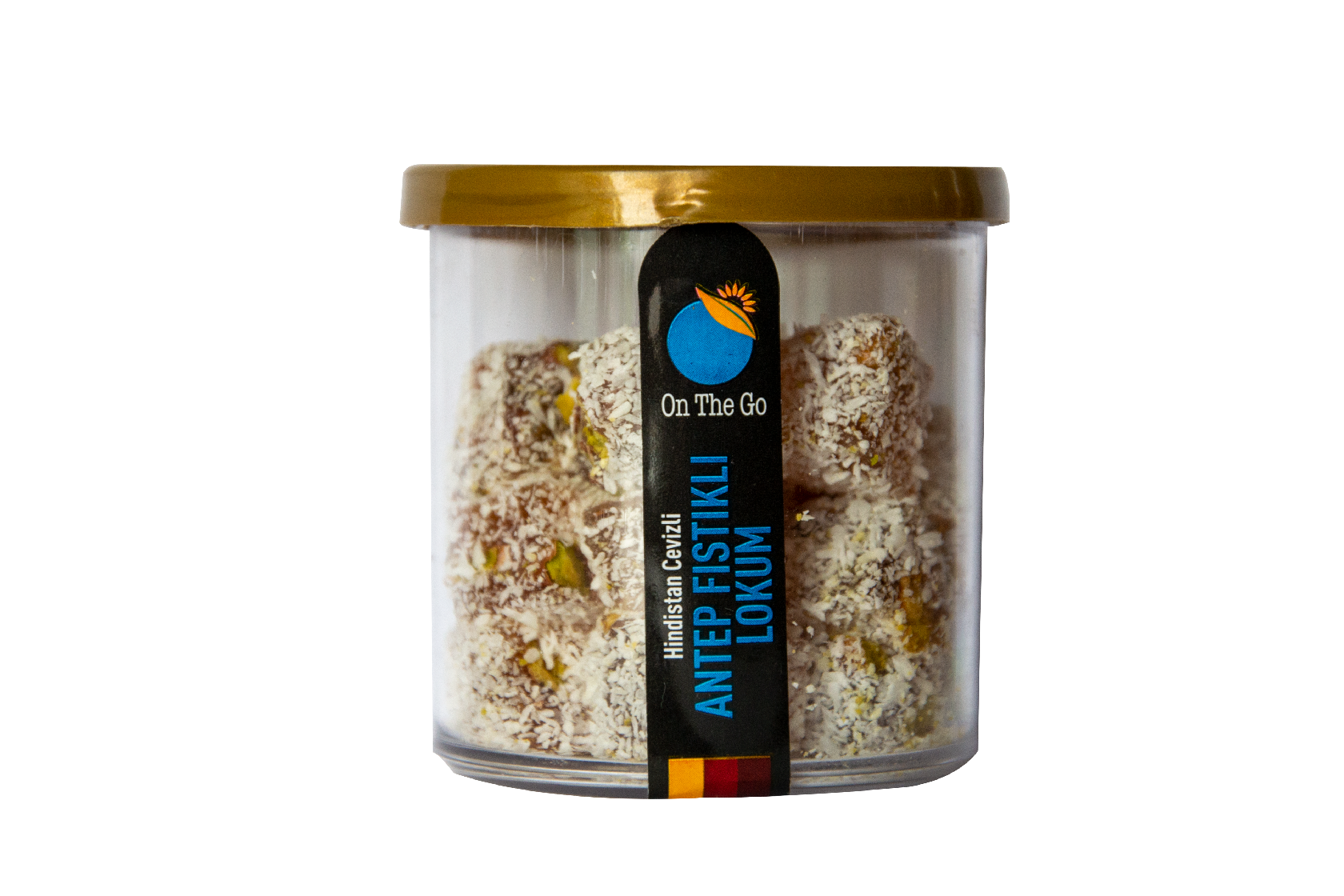 On The Go Hindistan Cevizli Mini Antep Fıstıklı Lokum 100 g