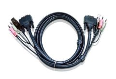 ATEN 2L-7D02UD 1 8M USB DVI-D DUAL LINK KVM CABLE