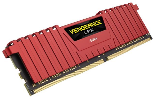 CORSAIR CMK8GX4M1A2400C14R 8GB DDR4 2400 MHz CL14 VENGEANCE LPX SOGUTUCULU DIMM BELLEK RED