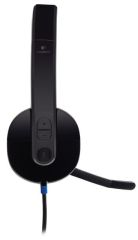 LOGITECH H540 USB GÜRÜLTÜ ÖNLEYİCİ MİKROFONLU KABLOLU KULAKLIK-SİYAH 981-000480