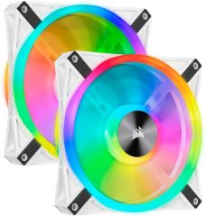 CORSAIR CO-9050106-WW QL140 RGB 140 MM DORT RGB RENK DONGULU BEYAZ PWM FAN LIGHTING NODE CORE KONTROLCU ILE BIRLIKTE 2 LI PAKET