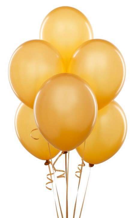 Balon 25'li Altın Rengi Metalik