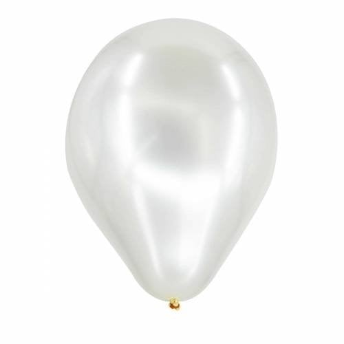 Balon 25'li Beyaz Metalik