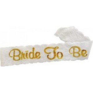 Bride To Be Beyaz Tüllü Kuşak