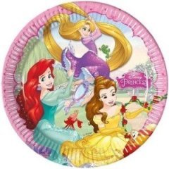 Disney Prensesler 8'li Tabak 23cm Doğum Günü Parti Tabağı