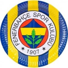 Fenerbahçe Temalı 8li Kullan At Karton Parti Tabağı