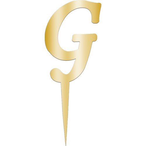 G Harf Aynalı Altın Pleksi 7 cm
