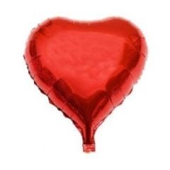 Folyo Balon Kalpli Kırmızı 10 Adet