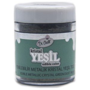 Dr Gusto Kristal Yeşil Yenilebilir Metalik Toz Gıda Boyası 10 gr