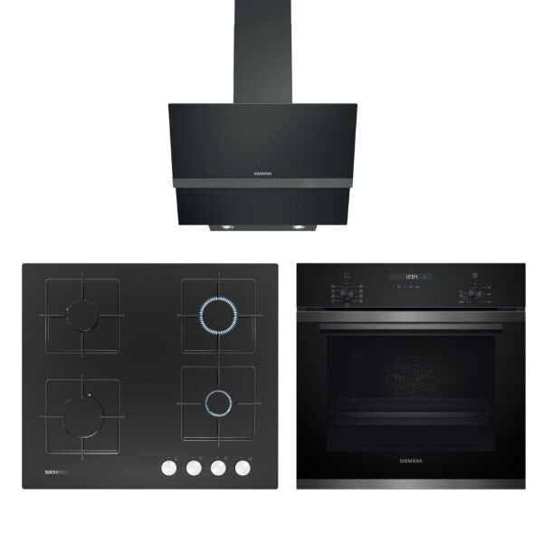 Siemens Black Inox Ankastre Set (60 cm Ocaklı)