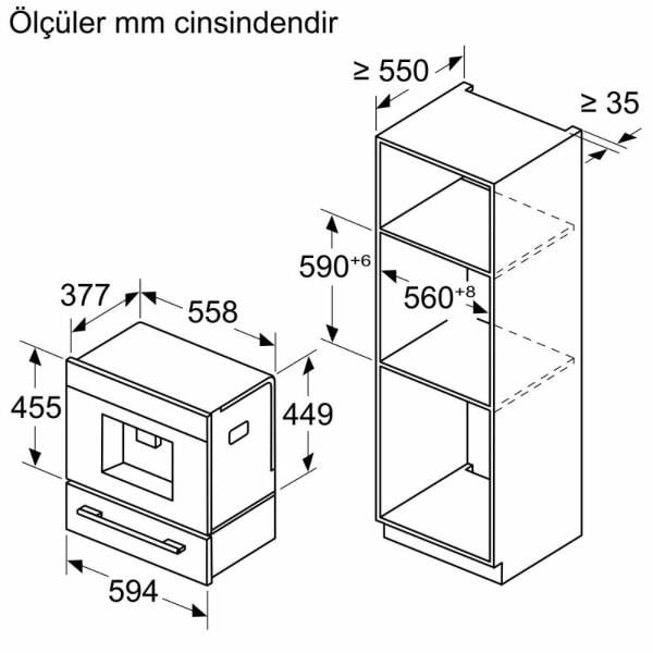 Siemens CT718L1B0 iQ700 Ankastre Tam Otomatik Kahve Makinesi