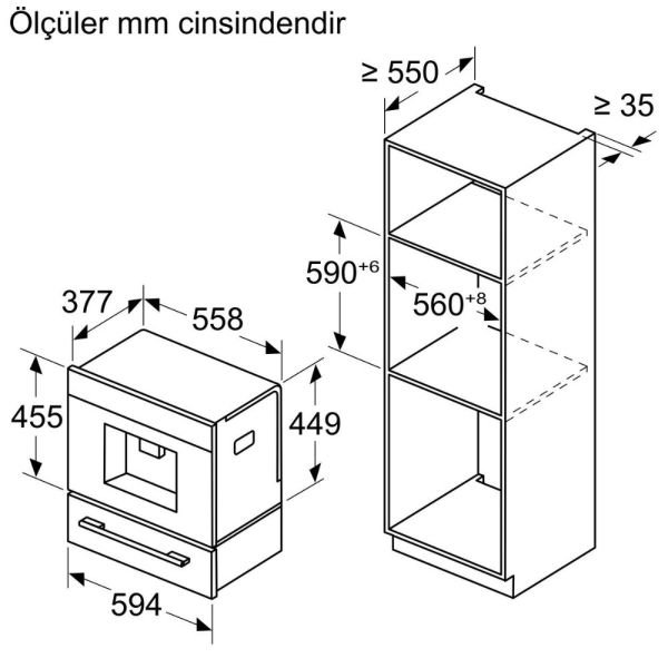 Siemens CT718L1W0 iQ700 Ankastre Tam Otomatik Kahve Makinesi