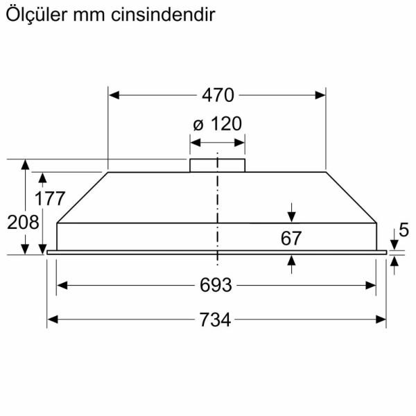 Siemens LB73NAA30 iQ100 Gömme Aspiratör