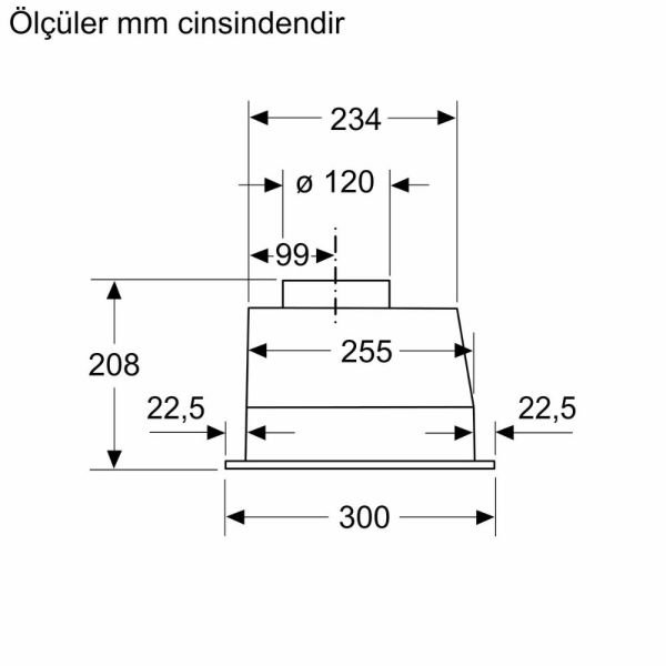 Siemens LB73NAA30 iQ100 Gömme Aspiratör