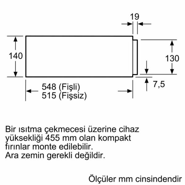 Siemens BI630CNS1 iQ700 Sıcak Tutma Çekmecesi