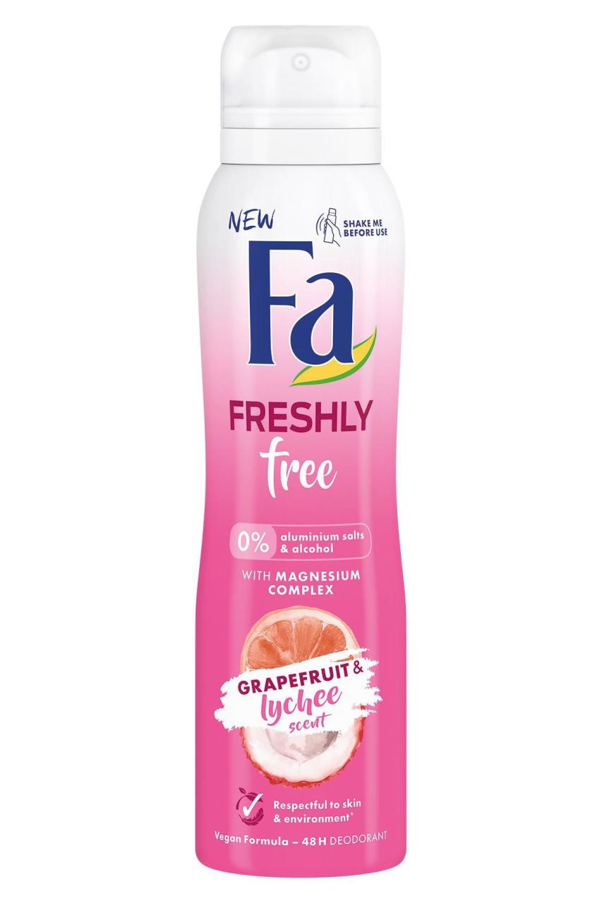 Fa Deodorant Freshly Free Grapefruit & Lychee Kadin 150 ml