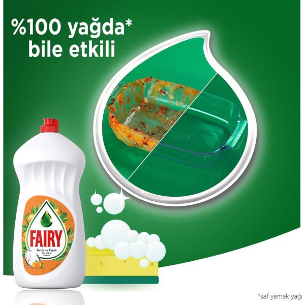 Fairy Sıvı Bulaşık Deterjanı 1350 ML (Portakal)